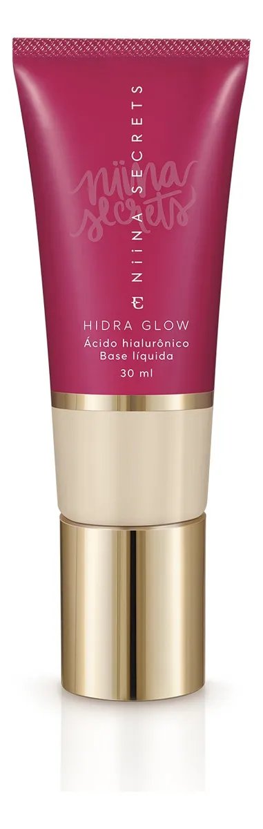 Base Líquida Niina Secrets Hidra Glow Cor 00 30ml Tom Claro