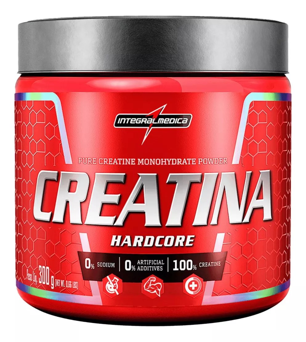 Creatina Hardcore 100% Pura 300g IntegralMédica