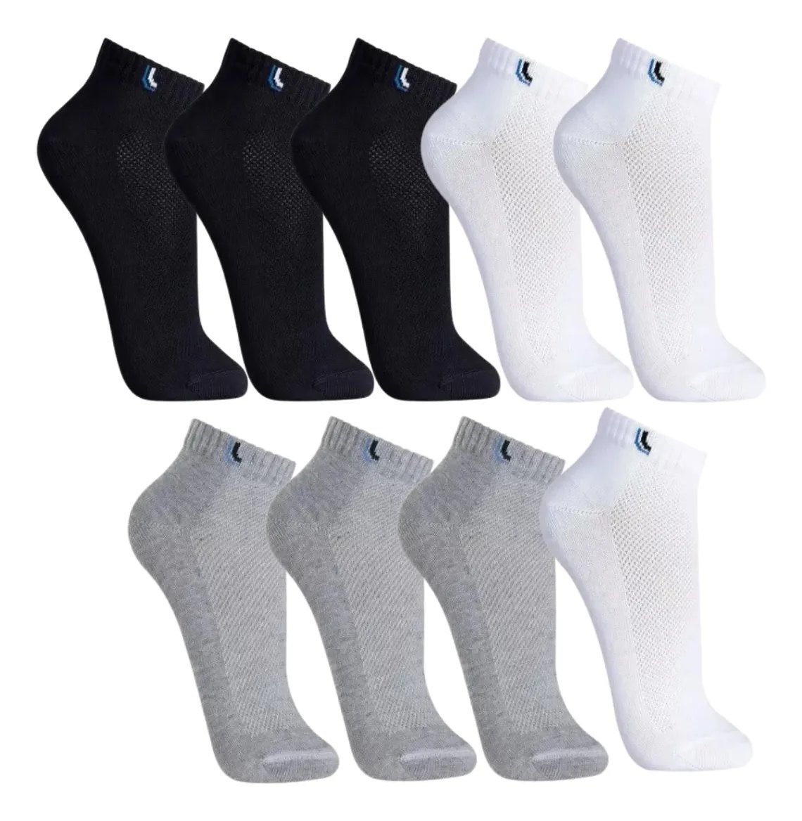 Kit 9 Pares Meias Lupo Cano Baixo Algodão Academia Original