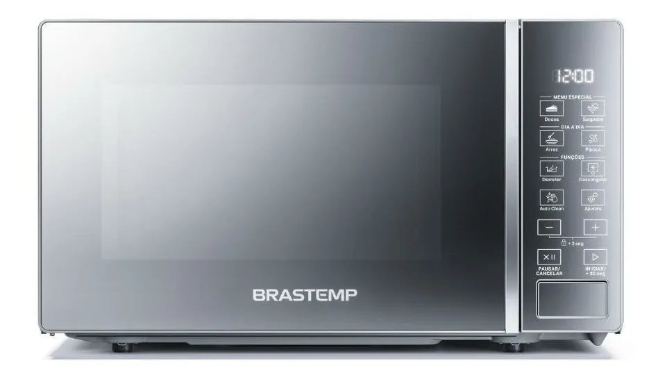Micro-ondas Brastemp 20 Litros Em Inox Espelhado