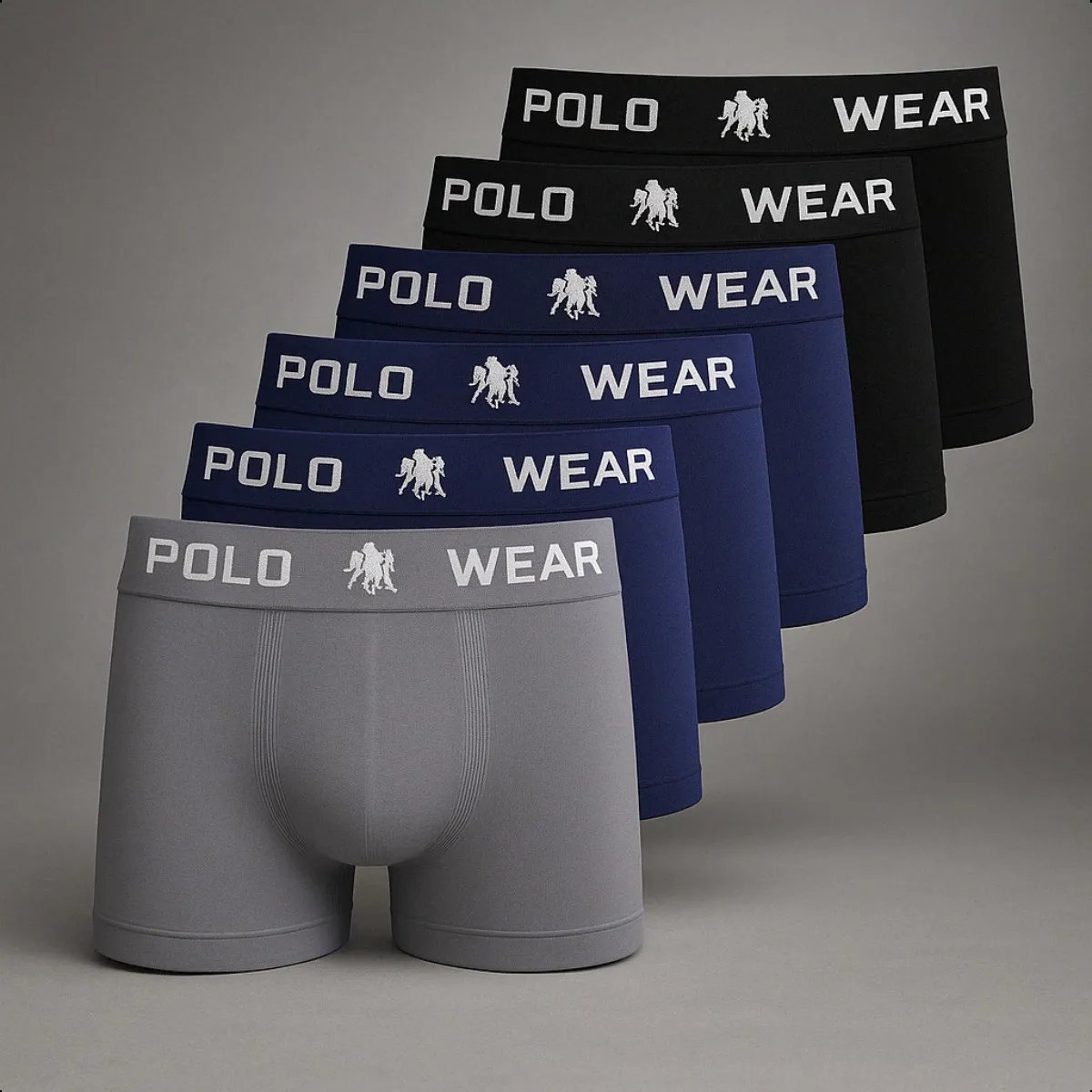 Kit 6 Cuecas Masculinas Boxer Microfibra Polo Wear Sortido