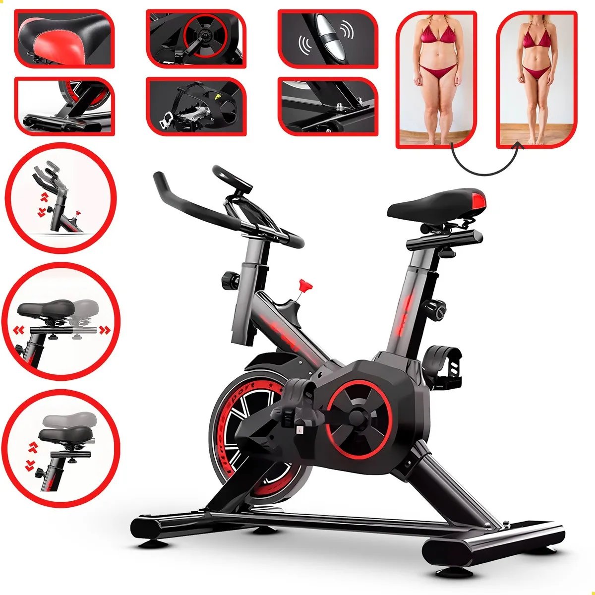Bicicleta Ergometrica Spinning Academia Bike Profissional