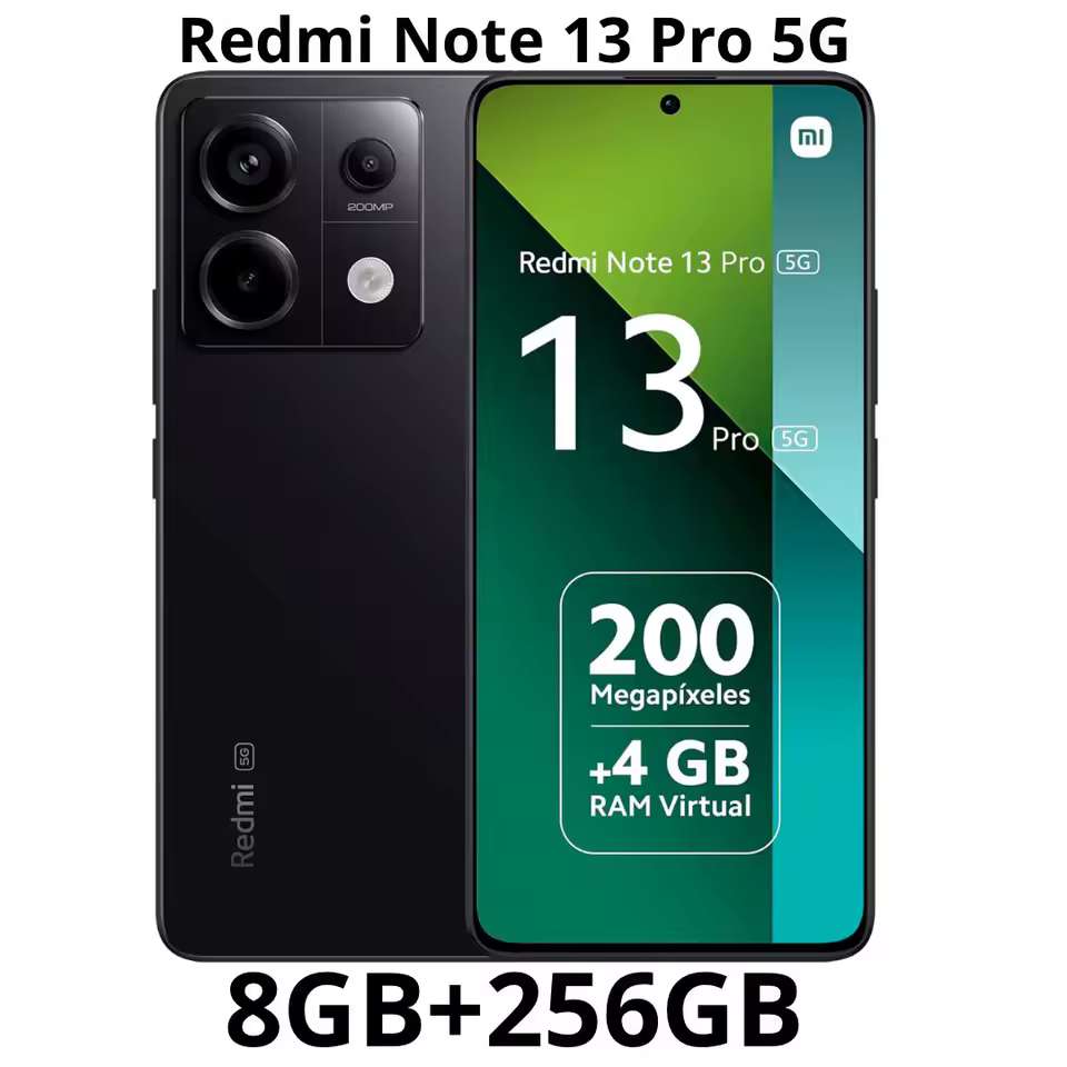 Xiaomi Redmi Note 13 Pro 5G (eSIM) Dual SIM 256 GB preto 8 GB RAM