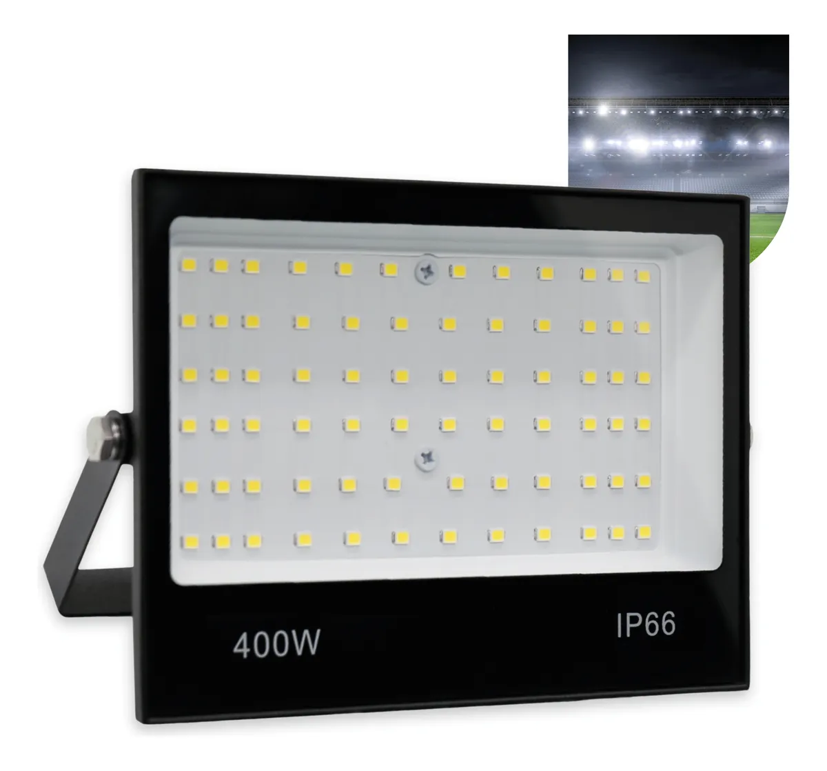 Refletor Led Holofote 400w Ip66 Bivolt Forte Luz Branco Frio