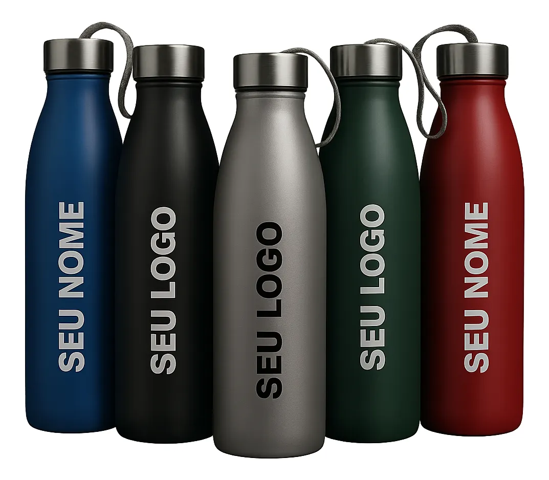 Squeeze Inox 750ml Personalizada Com Seu Logo E Nome