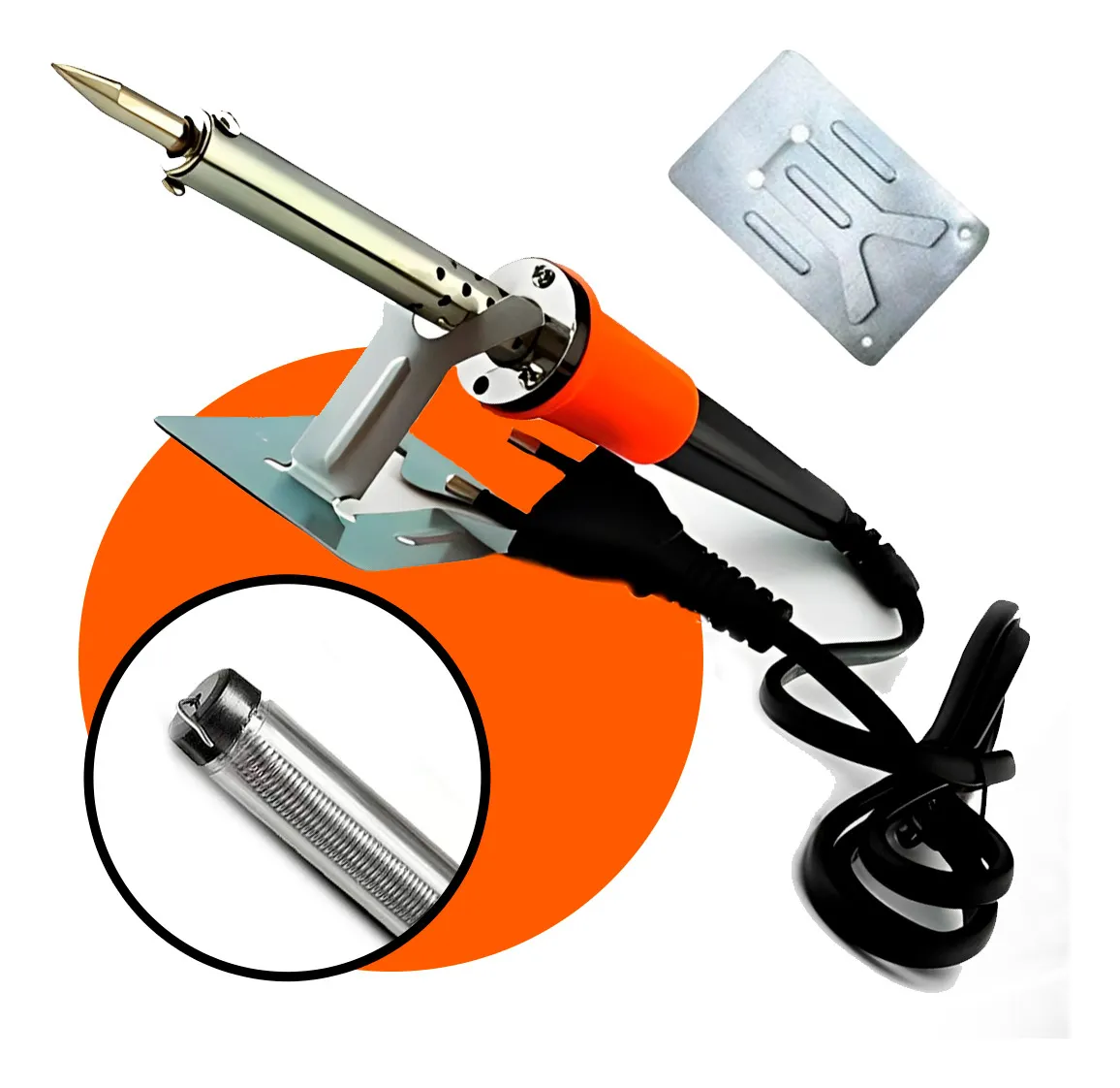 Kit Ferro De Solda Soldar 60w Profissional + tubo 15g
