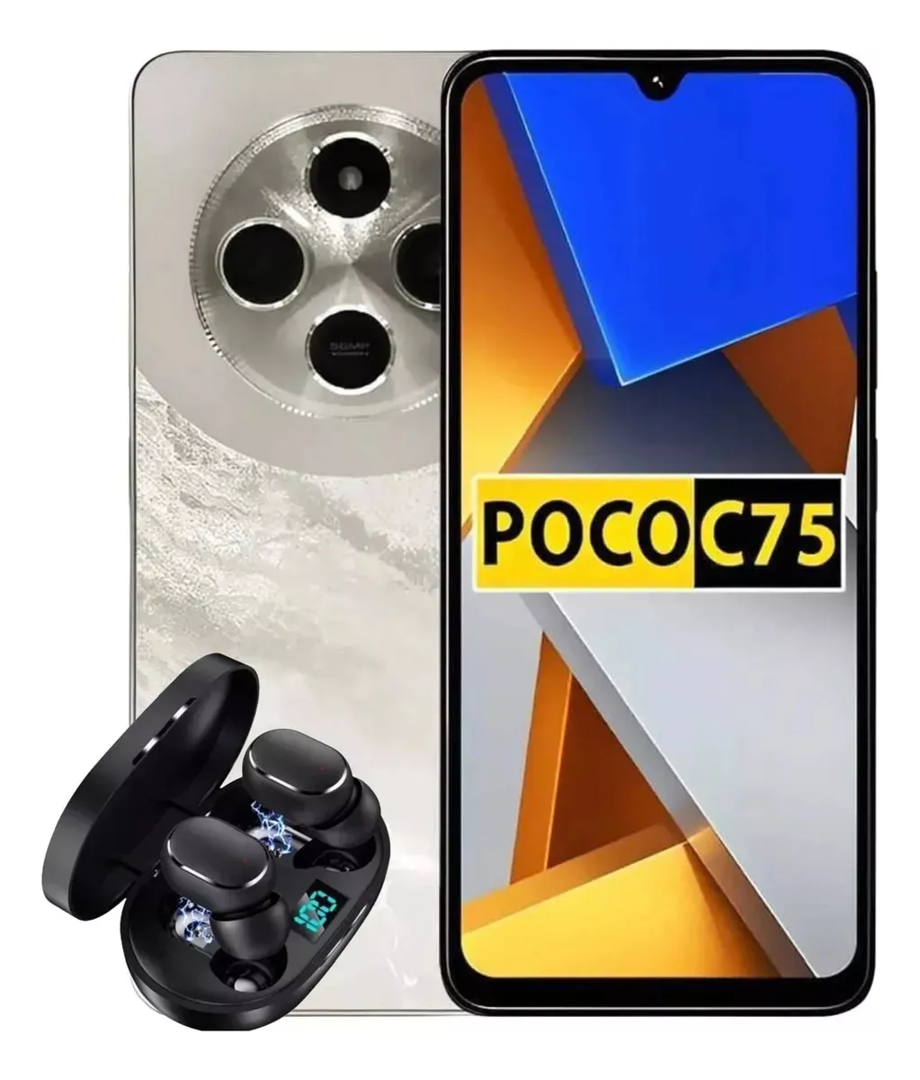 Poco C75 Xiaomi Dual Sim 256gb/8gb Com Nfc Lançamento Fone