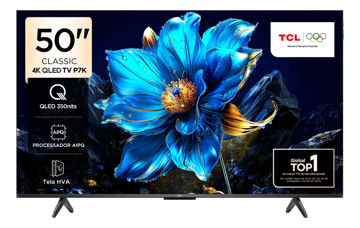 Tcl Qled Smart Tv 50 50p7k 4k Uhd Google Tv