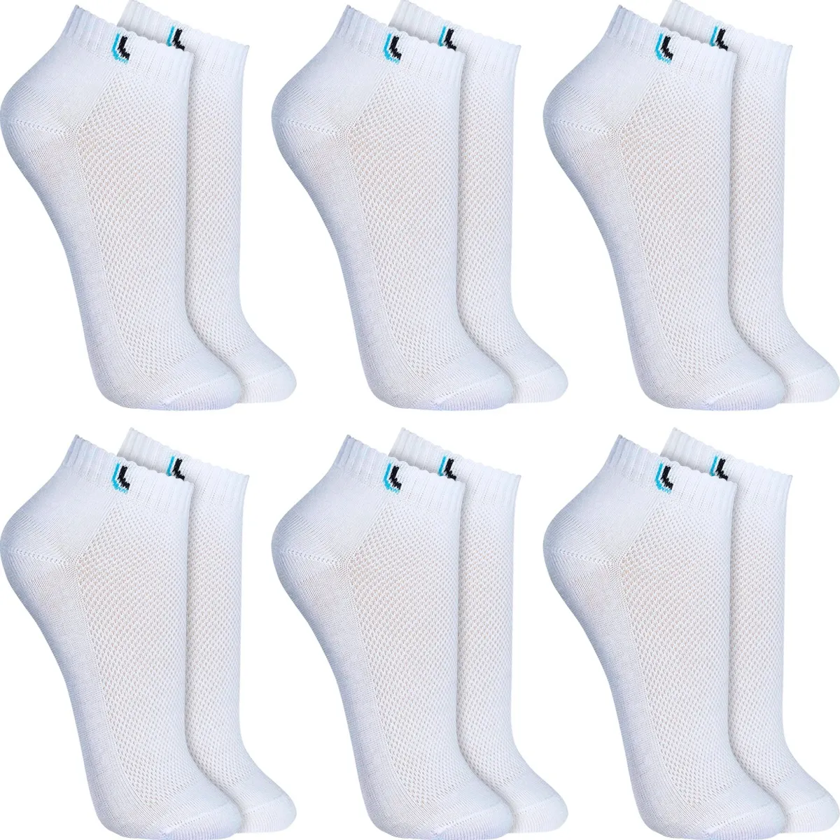 Kit 6 Pares Meias Lupo Soquete Cano Baixo Academia Original