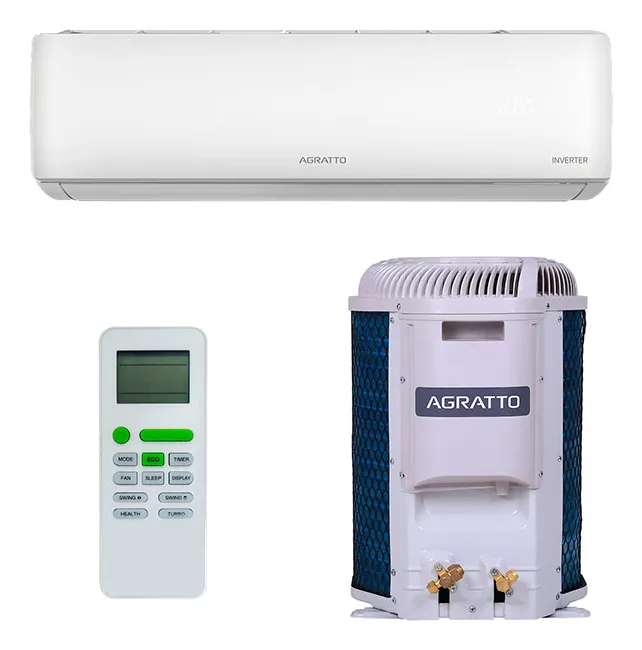 Ar Cond Split Hw Inverter Liv Top Agratto 12000 Bt Frio Cor Branca