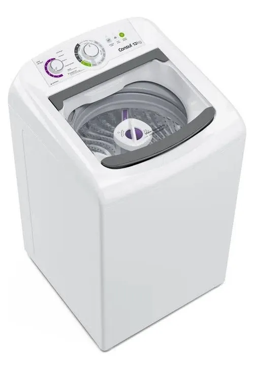 Máquina de Lavar Consul Cwh12bb Branca 12kg com Dosagem Econômica e Ciclo Edredom