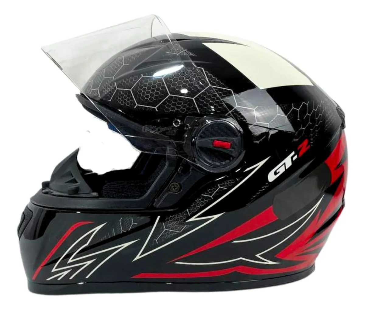 Capacete Fechado Fw3 Gt 5 Gt2 Viseira Cristal Com Narigueira