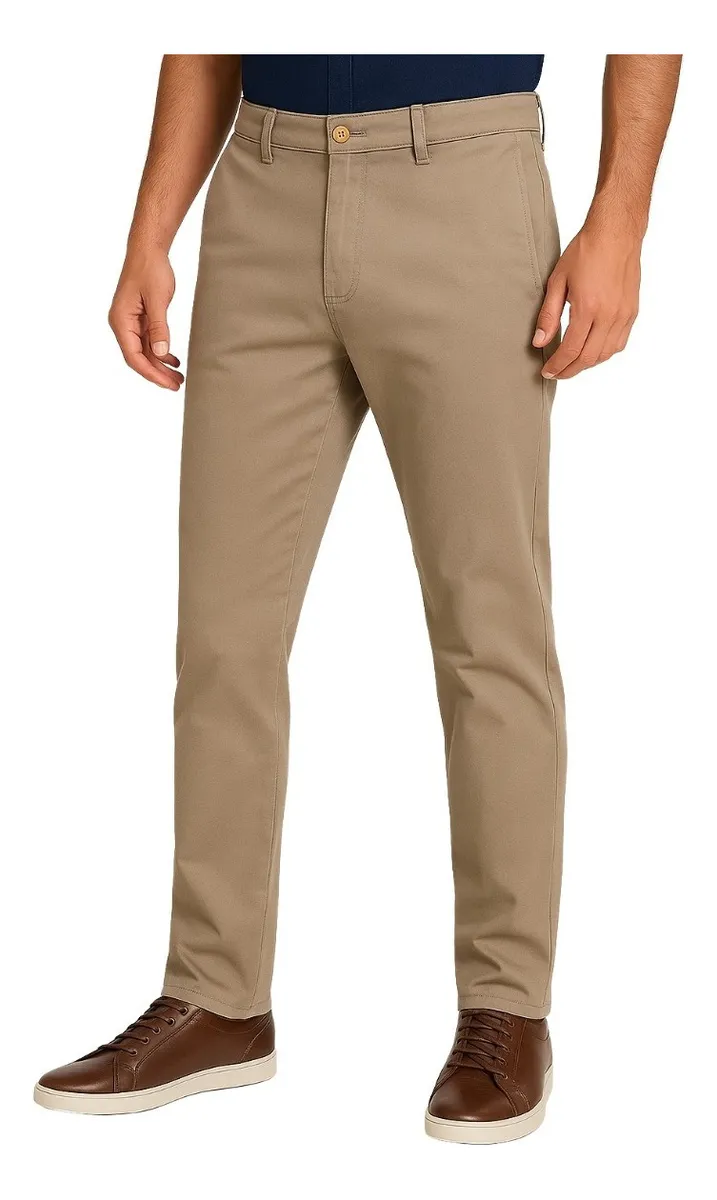 Calça Masculina Sarja Slim - Elastano - Esporte Fino