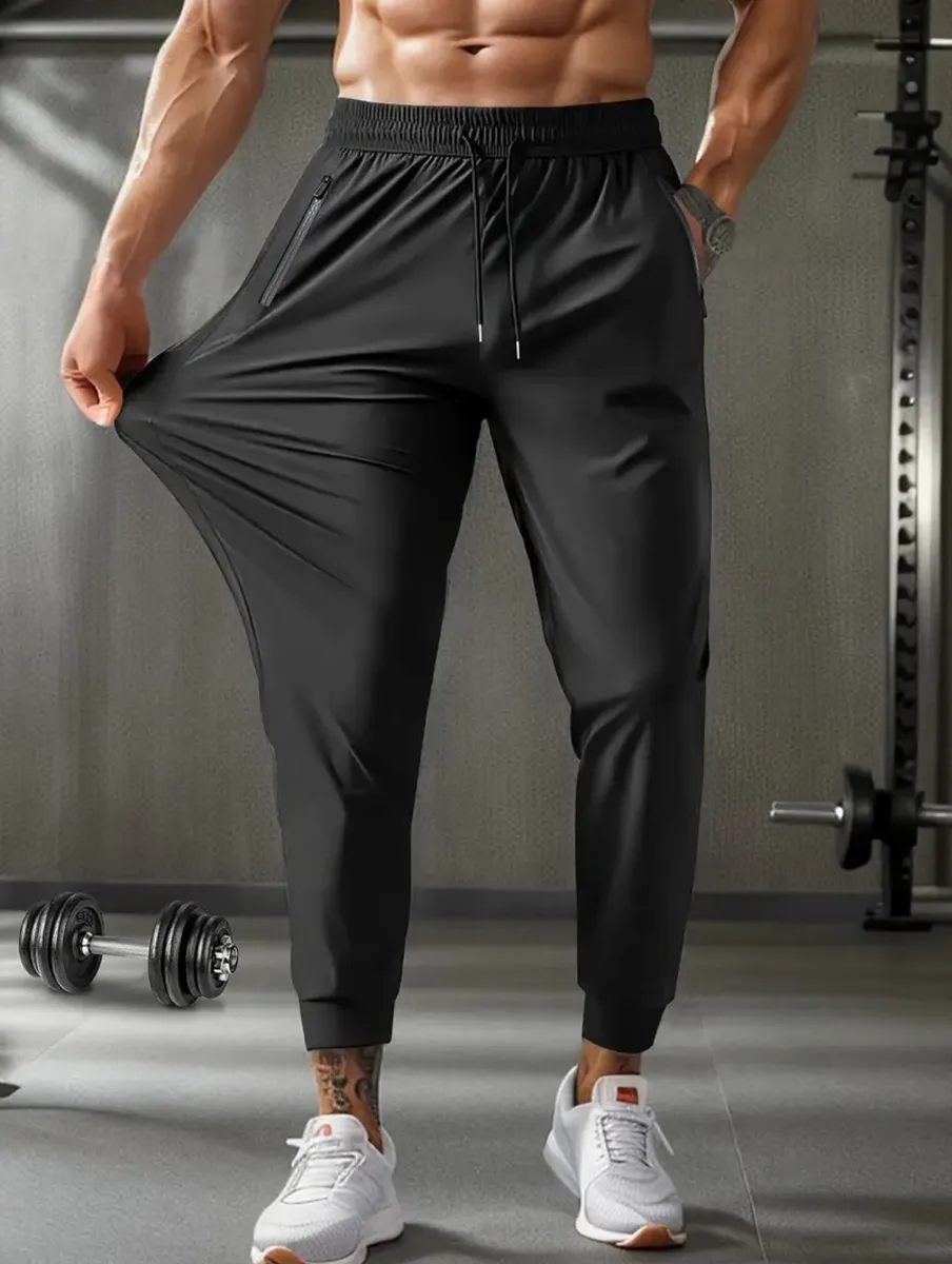 Calça Masculina Slim Fit Esportiva Fitness Com Elastano