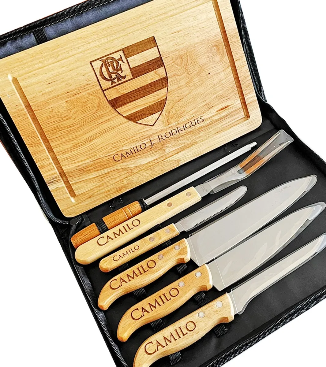 Kit Churrasco Personalizado - 8 Peças