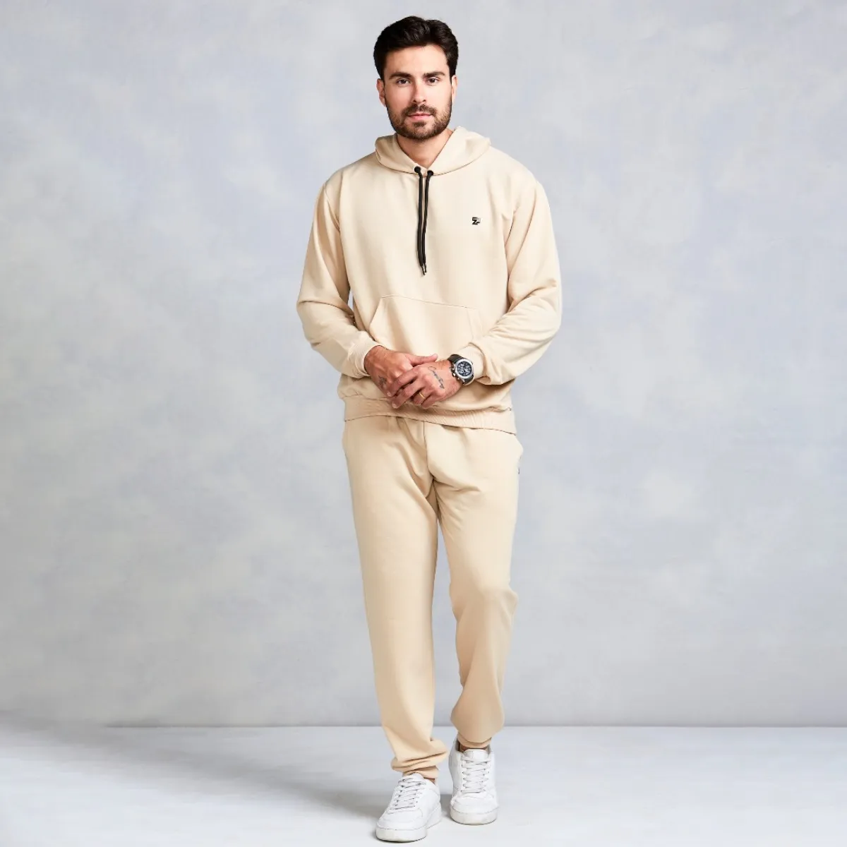 Kit Conjunto Moletom Calça Blusa Frio Masculino Inverno Slim