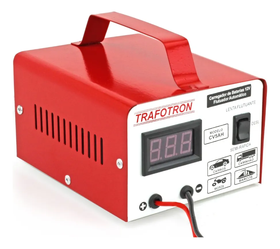 Carregador Bateria 12v Inteligente Até 300amperes Cv5ah