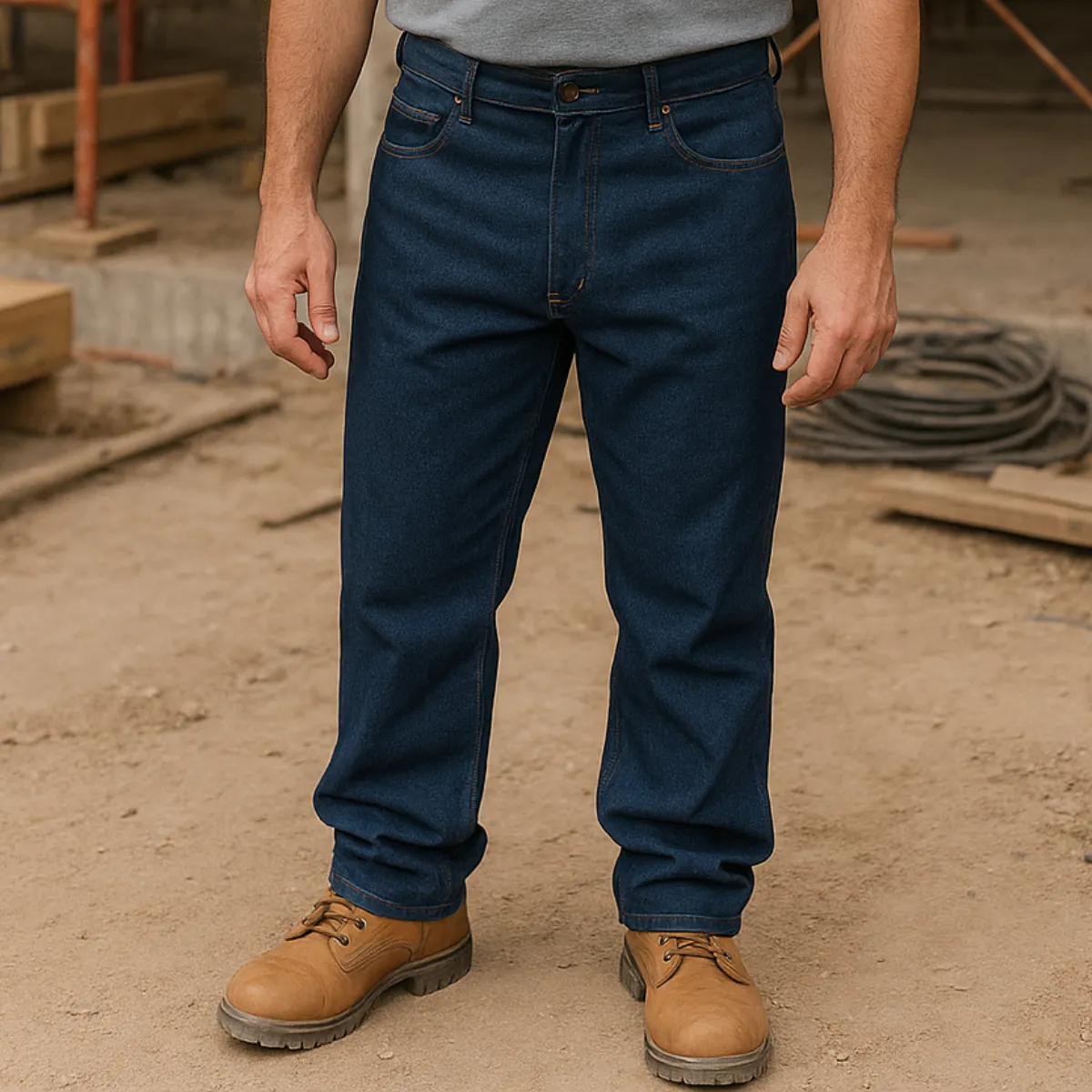 Calça Jeans Masculina Tradicional Jeans Reforçado