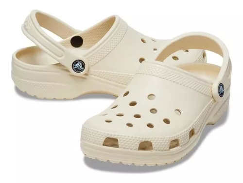 Sandália Crocs Classic Bone