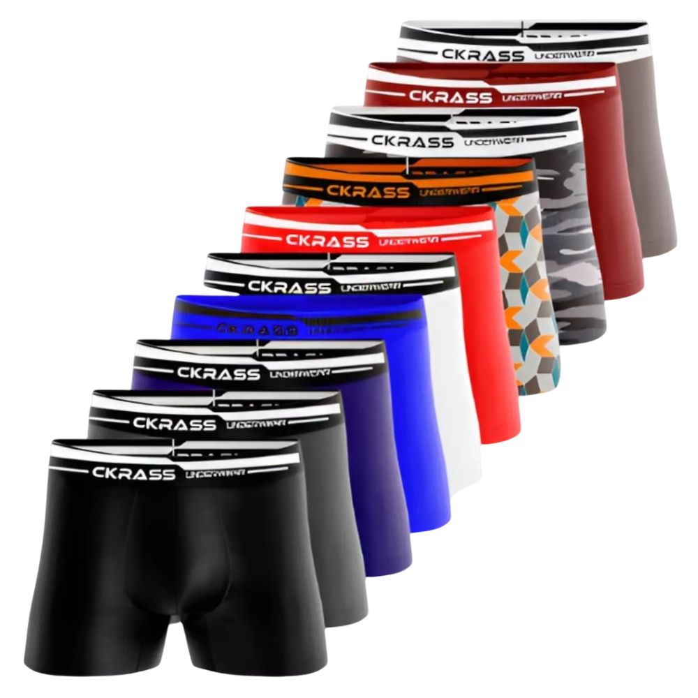 K/10 Cuecas Boxer Microfibra Masculino Box Original Lycra