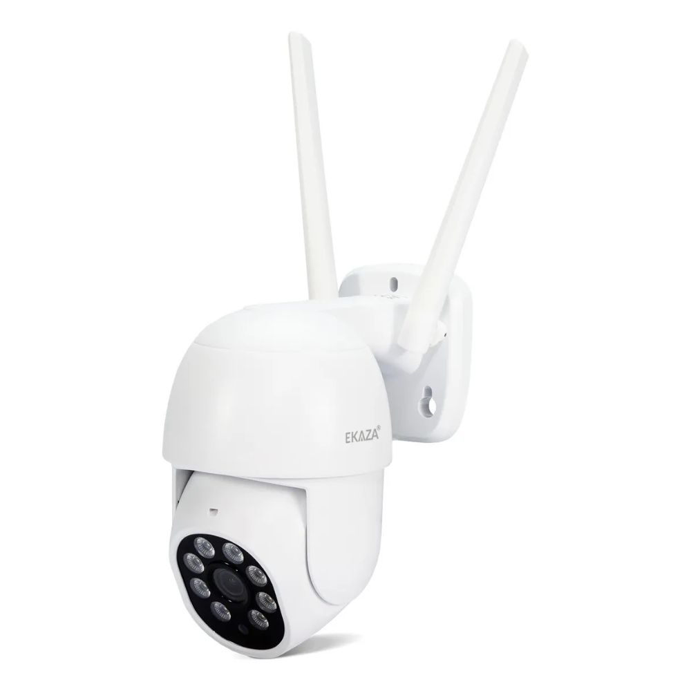 Câmera de Segurança Ekaza Nuvem Dome Wi-Fi UHD 2K e IP65 (Branca)