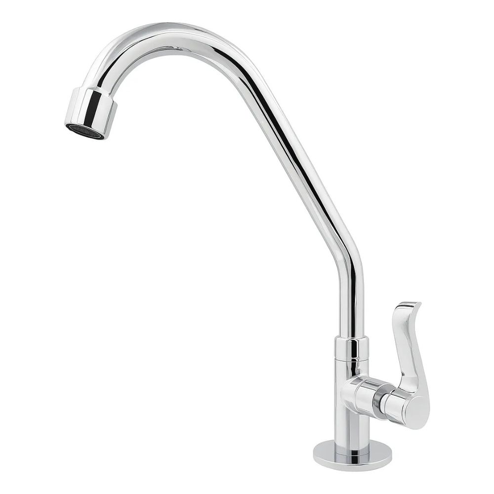 Torneira Inox Bancada Metal Bica Móvel Pia Cozinha 5/8 6046c