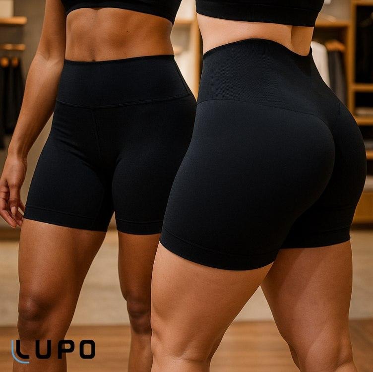 Shorts Levanta Bumbum Academia Sem Costura Original Lupo