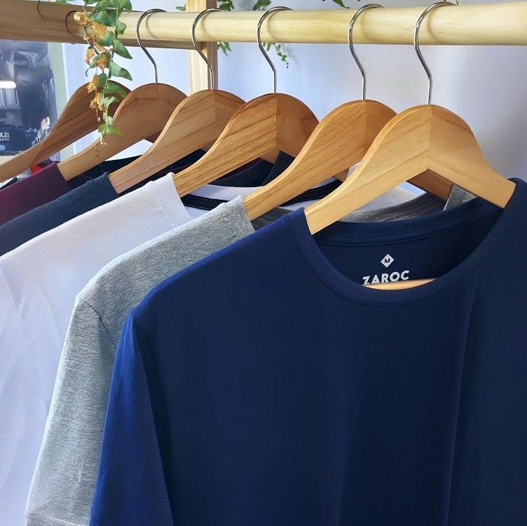 Kit 5 Camisetas Masculinas Slim Fit Básicas Algodão Premium