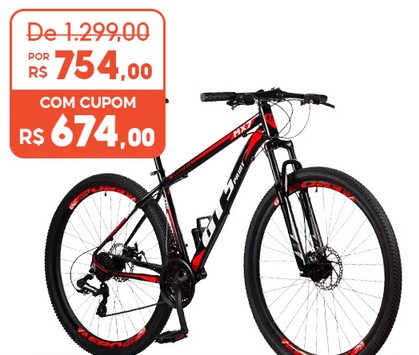 Bicicleta Aro 29 GT Sprint MX7 24V index Freio Disco Alumínio Suspensão Aero MTB
