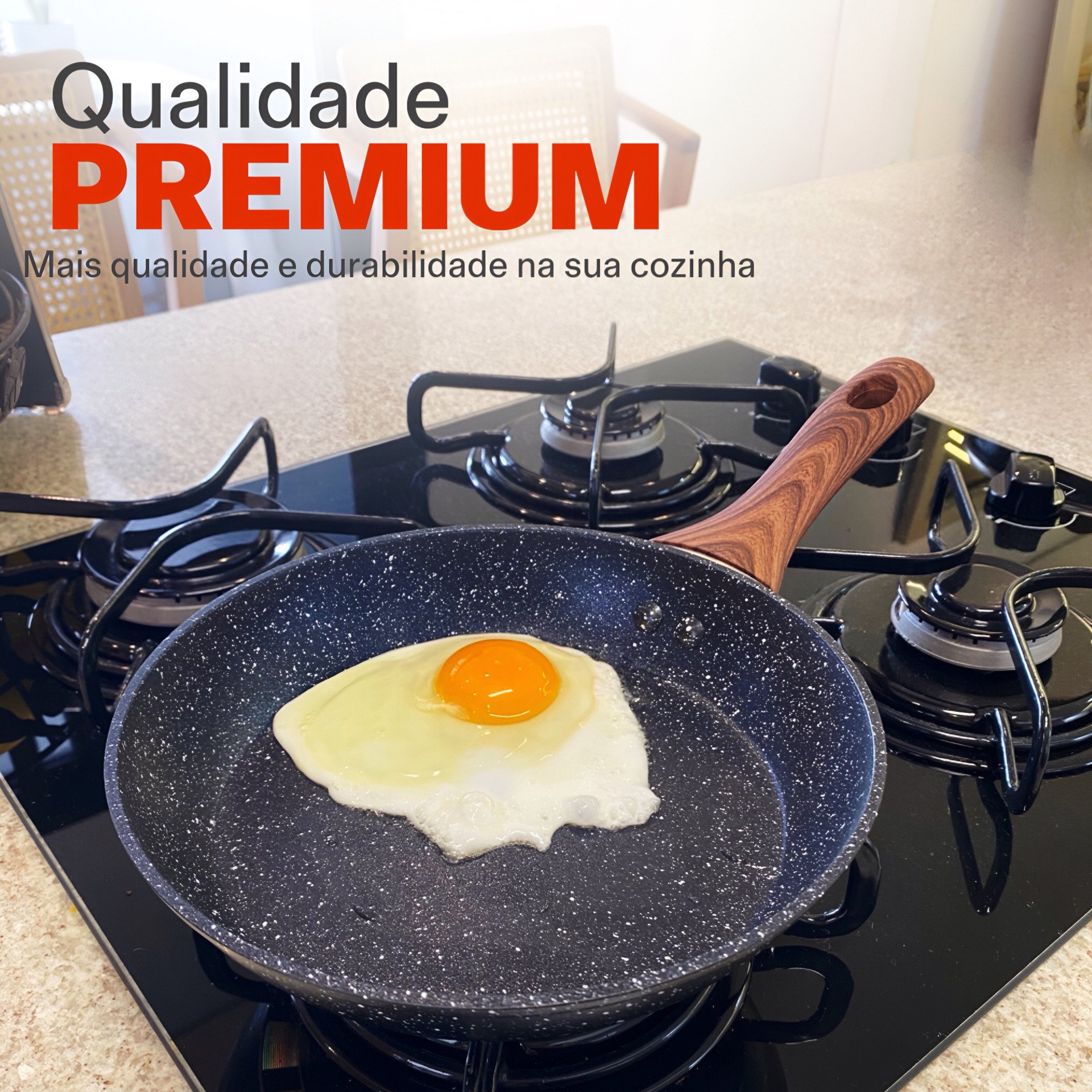 Frigideira Ceramica Antiaderente Fogão Cooktop Indução/gás