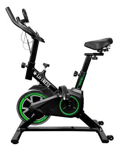 Bicicleta Ergométrica Liftness Sp50 Suporta 120kg Preto/azul