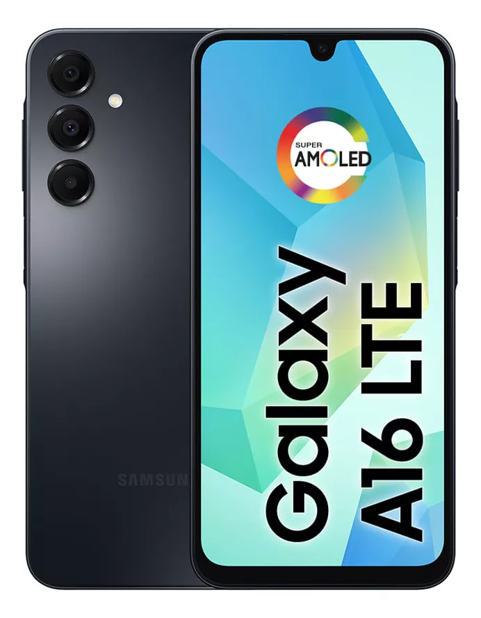 Celular Samsung Galaxy A16, 128gb + 4gb Ram, Câmera De Até 50mp, Tela 6.7 , Nfc, Ip54, Bateria 5000 Mah Preto