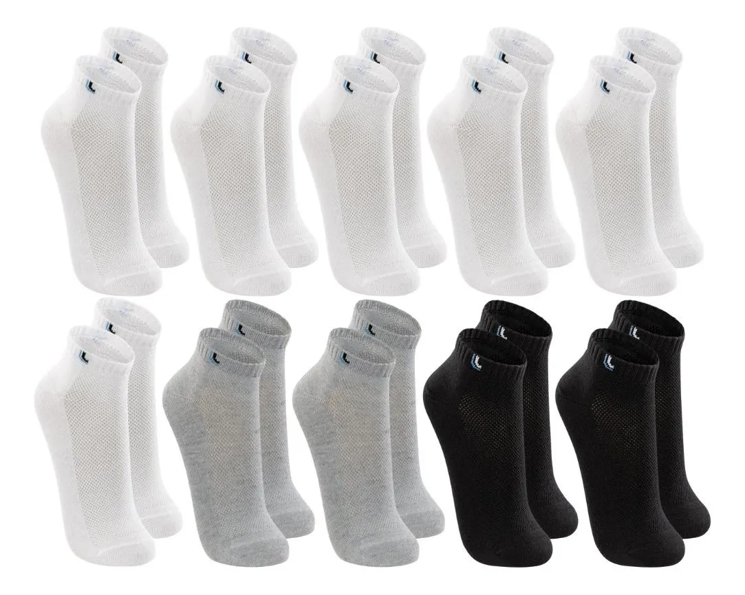 Kit 10 Pares Meias Lupo Cano Curto Baixo Academia Original