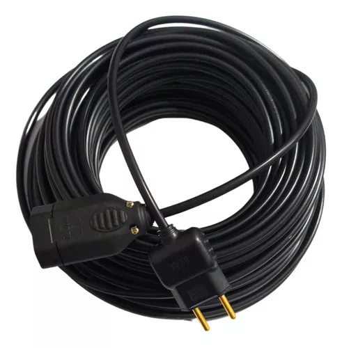 Extensão Eletrica 30 Metros Reforçada Profissional 10/20a Cor Preto Ms Eletro Eletrônica