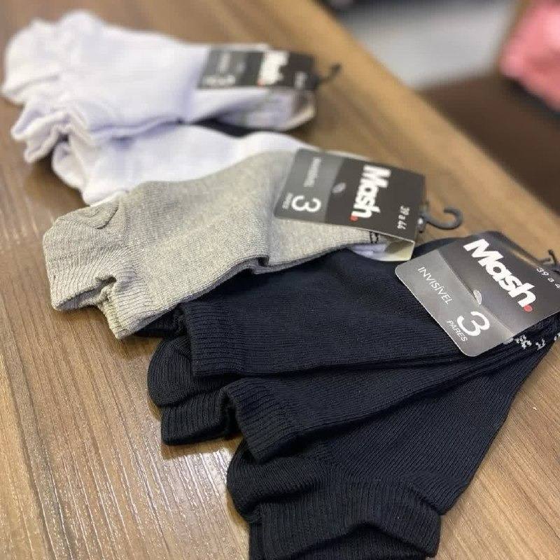 Kit 10 Pares Meias Invisível Esportiva Mash Algodão Original