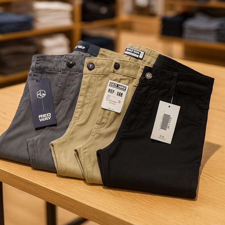 Calça Masculina Sarja Skinny Esporte Fino Com Bolsos Estilo