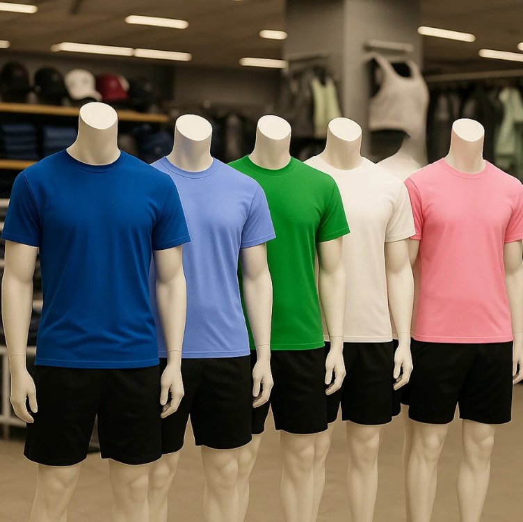 Kit 5 Camisetas Básicas Masculina Dry Fit Lisa Tradicional