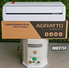 Ar Condicionado Split Inverter Agratto Hi Wall Liv Top 9000 BTUs Frio LCST9F02 - 220V