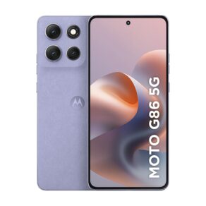 Smartphone Motorola Moto g86 5G - 512GB 24GB (8GB RAM+16GB Ram Boost) Tela 1.5K pOLED, 50MP Sony camera OIS Moto AI, videos em 4K, IP68 + IP69 - Lilas