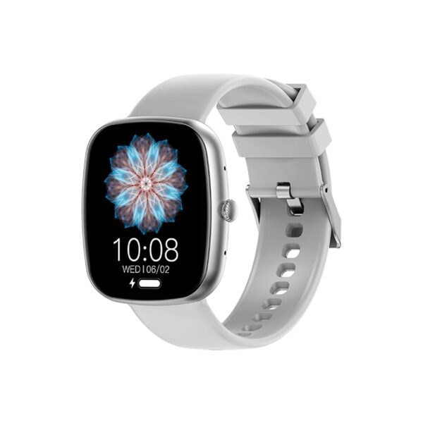 Smartwatch HZ-139 1.83" com Chamadas Bluetooth, Notificações, Esportes, Tela Full Touch, à Prova d’Água, Android e iOS(Prata)