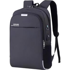 Mochila Executiva Unissex para Notebook até 15.6” - com Entrada USB e Passa-fio para fone – Ideal para Faculdade, Trabalho e Viagens – Antifurto, Resistente e Confortável