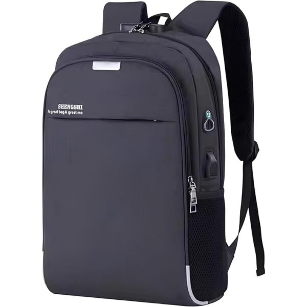 Mochila Executiva Unissex para Notebook até 15.6” - com Entrada USB e Passa-fio para fone – Ideal para Faculdade, Trabalho e Viagens – Antifurto, Resistente e Confortável