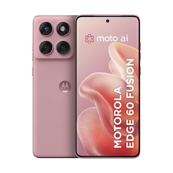 Smartphone Motorola Edge 60 Fusion 5G - 256GB 16GB (8GB RAM+8GB Ram Boost) 50MP Sony AI Camera IP68 NFC - Rosa