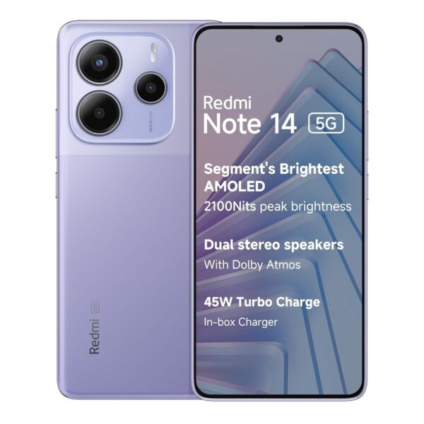 Smartphone Xiaomi Redmi Note 14 5G NFC Violeta Lavanda 8GB RAM 256GB ROM