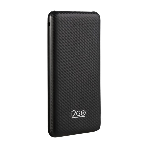 I2GO, Carregador Portátil (Power Bank) 10000mAh, 2 Saídas USB + 1 Saída/Entrada USB-C, Preto, i2GO Plus