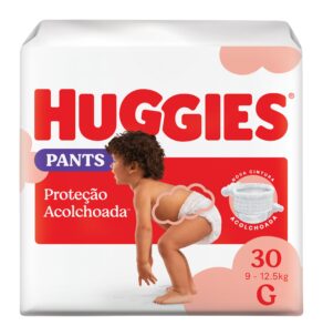 Fralda Pants Huggies Proteção Acolchoada Tamanho G 30 Unidades