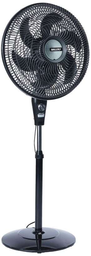 Ventilador de Coluna Mallory Delfos TS+ 126W, Silencioso, Com Hélice de 6 pás - PR-GR - 127V