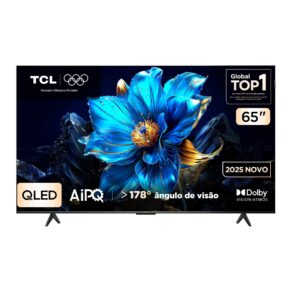 Smart TV TCL 65 Polegadas QLED 4K P7K Wi-Fi Bluetooth Google TV HDR10+ Dolby Atmos Dolby Vision 65P7K