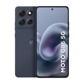 Smartphone Motorola Moto g86 5G - 256GB 24GB (8GB RAM+16GB Ram Boost) Tela 1.5K pOLED, 50MP Sony camera OIS Moto AI, videos em 4K, IP68 + IP69 - Grafite