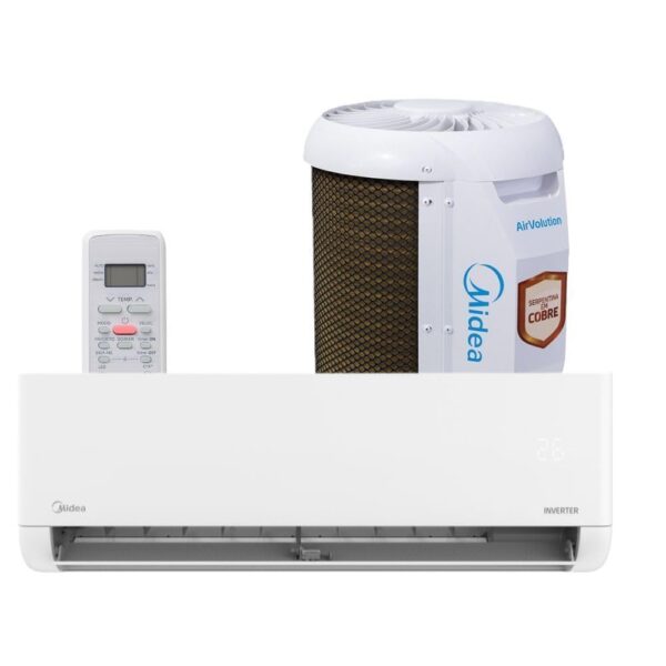 Ar Condicionado Split Hi Wall Midea Airvolution Lite Inverter 9.000 Btus Frio 220v R32